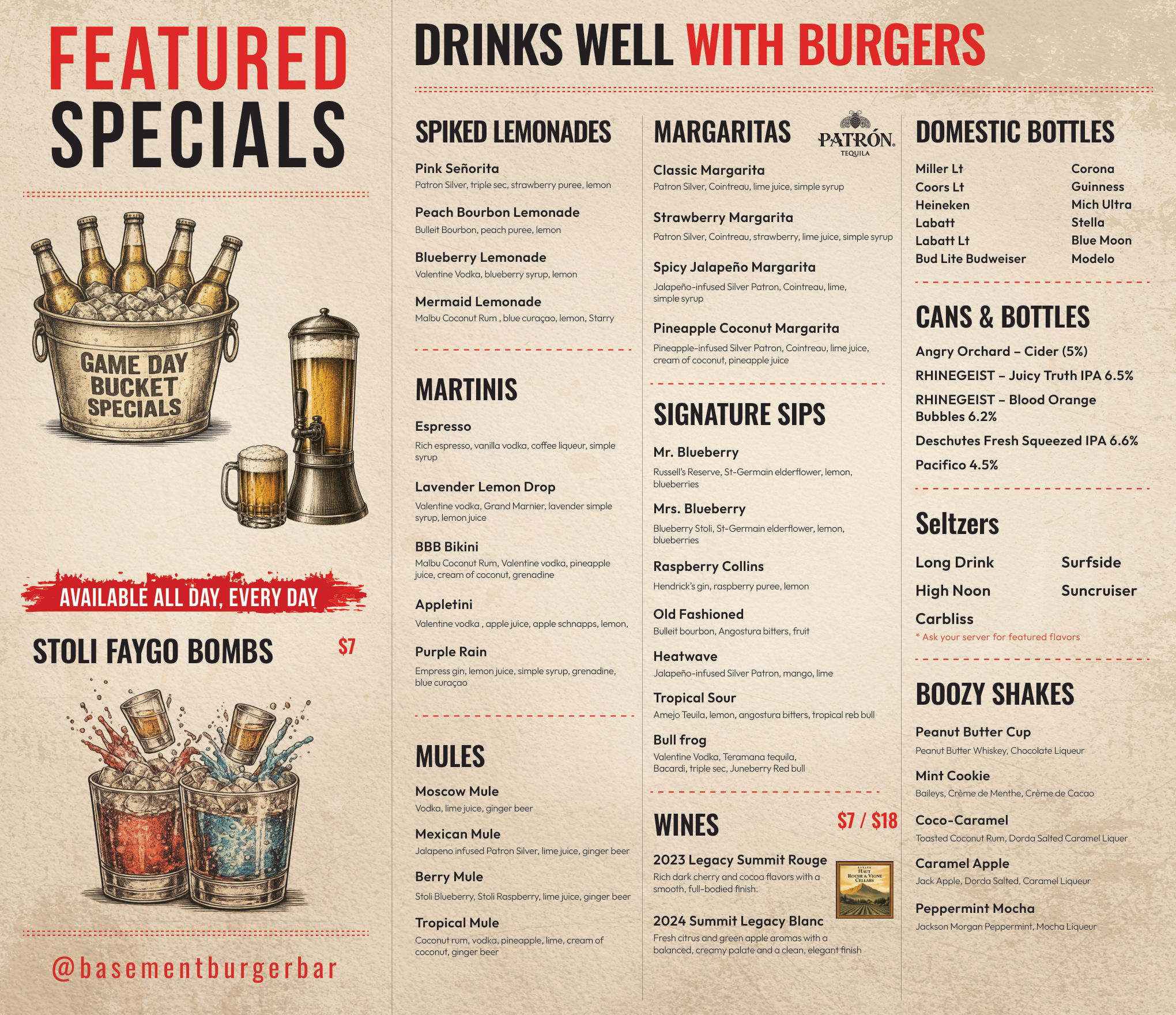 Greektown Detroit drink and specials menu — page 2